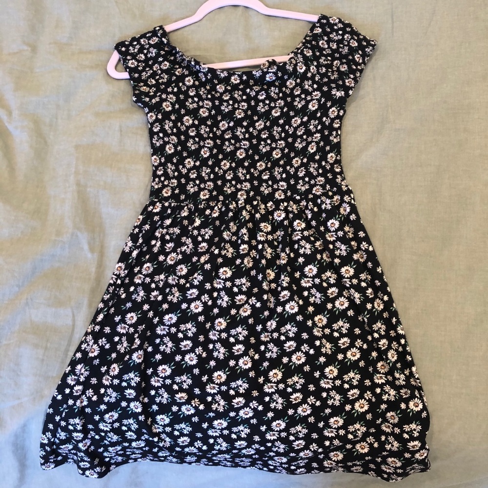 Off the shoulder flower dress